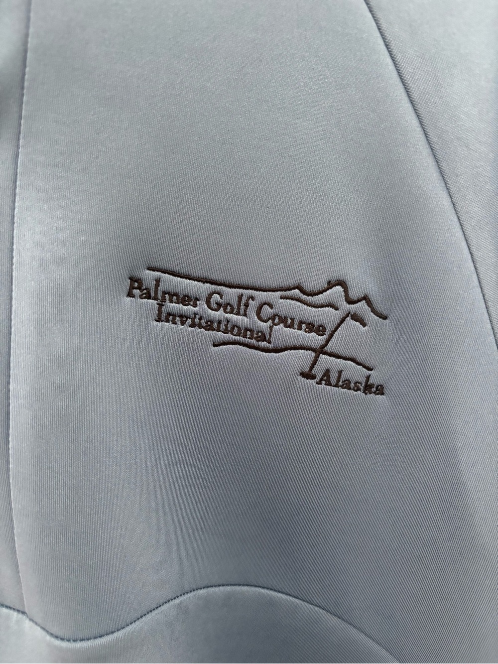 Palmer Golf Course Alaska Quarter Zip Pullover Men's Blue Performance - Picture 2 of 7